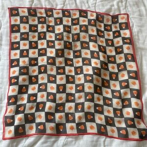 Silk candy corn scarf